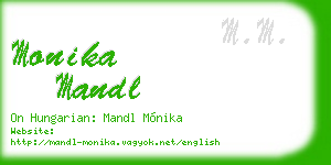 monika mandl business card
